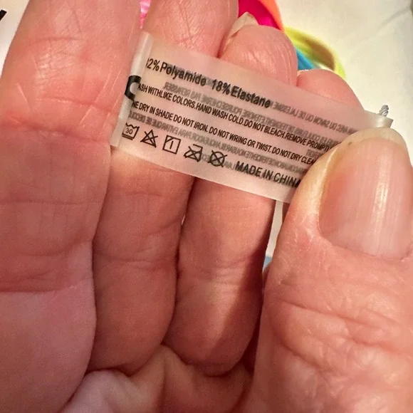 NEW POPVIL Womens One Piece Swimsuit Hot Pink Neon Ruched V-Neck Size Medium - Picture 7 of 7